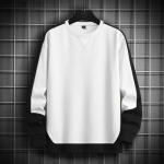 Hupparid Meeste Plaastert&ouml;&ouml; Pikkade Varrukatega Huppari Streetwear Topid Mehelik Hip Hop Harajuku Korea Meeste Vabaaja &Uuml;mmarguse Kaelusega Pullover XL valge