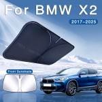 BMW X2 2017~2025 2018 2019 Kokkupandav autoklaasi p&auml;ikesekaitse Eesmise tuuleklaasi p&auml;ikesekate Soojusisolatsioon Suvine jahutus Autotarvikud