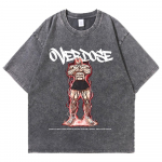 Anime Jack Hanma Happepesu T-s&auml;rgid Meeste Vintage Pesemata T-s&auml;rk Harajuku &Uuml;lem&otilde;&otilde;duline Puuvillane T-s&auml;rk Puuvillased Streetwear Unisex Top S