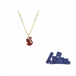 Swarovski Luigekaelakeed Naistele Kuldne/Punane F-Original brand box punane