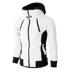 Kardigan Hoodie Meeste jakid S&uuml;gistalvised vabaaja fliismantlid Bomber jope k&otilde;rge kraega kapuutsiga mantel Meeste v&auml;lisr&otilde;ivad Slim Fit kapuuts US M tumehall v&auml;rv