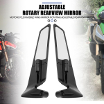 Universaalsed reguleeritavad mootorratta tuuletiiva k&uuml;lgmised tahavaatepeeglid YAMAHA MT07 KTM 250 DUKE 990 Ducati V4 Kawasaki Z90 Suzuki jaoks must
