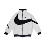 Nike Big Swoosh Kahepoolne Boa Jakk Aasia Suurused Valge Must BQ6546-114 S