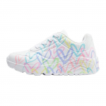 Skechers T&uuml;drukute UNo Kulumiskindlad Hingavad Madalad Laste Vabaaja Jalan&otilde;ud Valge Laste 314064L-WPTQ 30 valge