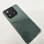 + Klaasist aku tagakaas Xiaomi 14 Mi14 korpuse tagakaas mobiilikate + &Scaron;assii liimiga koos kaameraraami ja objektiiviga valge