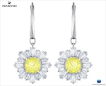 Swarovski Sunshine l&auml;bistatavad k&otilde;rvar&otilde;ngad Valge roodiumkattega 5479914 valge