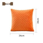 Laste pestav sametist sensoorne vibreeriv padi - t&auml;iuslik j&otilde;ulukingitus 34cm x 34cm oranž