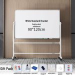 Kaasaskantav vertikaalne tahvel alusega kontorisse, koju, &otilde;petamiseks ja koosolekuteks 90*120 Thick Double-sided