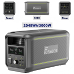 2048Wh LiFePO4 kaasaskantav toitejaam FOSSiBOT F3000 3000W AC v&auml;ljund (6000W tippv&otilde;imsus), telkimine/matkaautoga reisimine/kodu/&Auml;PP