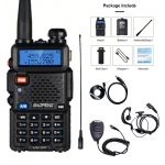 Baofeng UV-5R USB Pika Vahemaa Kahe Sagedusriba Amat&ouml;&ouml;rraadio VHF UHF FM CB 128CH 2200mAh Kaasaskantav K&auml;eshoitav Pika Vahemaa Kahepoolne Raadio