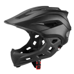 2 in 1 Kids Full Face Rattakiiver lastele MTB BMX Dirtbike rula koos eemaldatava l&otilde;uakaitsega Kids Full Face rattakiiver black
