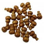25 tk 27 mm Calabash vahehelmed lahtised puidust ribad p&auml;rlite meisterdamiseks 27mm