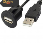 1/2 m arvuti auto armatuurlaua USB 2.0 isase-naise pistikupesa pikenduspaneeli kaabel 1m/3ft