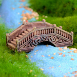 DIY Simulation Stone Bridge Mini Craft Fairy Garden Terraariumi tarvikud Maastikukaunistus kollane