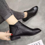 Chelsea saapad Kevadkingad Naiste Lameda p&otilde;hjaga Inglismaa retrosaapad PU-nahast terava ninaga poolsaapad 35 must