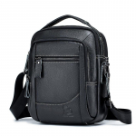 LAOSHIZI meeste kandekotid ehtsast nahast k&auml;ekotid Mood Crossbody &otilde;lakottid must