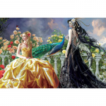 Teemantmaaling Ristpistes joonisfilm Printsess T&auml;is&uuml;mmargune n&auml;put&ouml;&ouml; Teemanttikandid 20X30CM