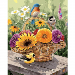 DIY teemant k&auml;sit&ouml;&ouml; maalimine t&auml;ispuur 5D teemanttikandid mosaiik Armsad linnud armastavad lille teemant 20X30CM