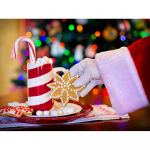 Teemantmosaiik joonisfilm j&otilde;uluk&uuml;psised Pilt Rhinestone Maalimine Tapeet j&otilde;ulukaunistused 20X30CM