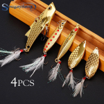 SOUGAYILANG 4tk kalap&uuml;&uuml;gis&ouml;&ouml;t Metallmaterjal Realistlik kalas&ouml;&ouml;t Konksud Merep&uuml;&uuml;gis&ouml;&ouml;dad 4PCS