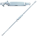 Les Tr&eacute;sors De Lily [B9928] - Gourmette Argent 'Bambino Dauphin' argent&eacute; - 16 cm 5 mm h&otilde;be