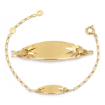 Les Tr&eacute;sors De Lily [L4328] - kullatud &auml;&auml;rekett  Bambino  - 15x7 mm kuld