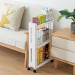 Ratastega eemaldatav 3/4 kihiline k&ouml;&ouml;gihoidik k&uuml;lmkapi k&uuml;lgriiul Vannitoa hoidiku hoidik 3 layer valge