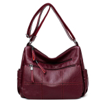 Yogodlns Designer Luksuslikud naiste k&auml;ekotid Naiste Crossbody kotid naistele Feminina Bolsa nahast &otilde;lakott 30*16*24cm punane