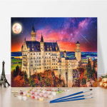 DIY v&auml;rvid numbrite j&auml;rgi &otilde;limaali komplekt L&otilde;uend DIY &otilde;limaal numbrite j&auml;rgi Seinakunsti kaunistused kodukinki kunstiks ja hobideks 40x50cm no frame