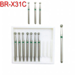 10 tk Hambaravi Teemanthammaste puurid J&auml;medad hambaharjad Kiire k&auml;siinstrumendi poleerimist&ouml;&ouml;riist hammaste valgendamiseks BR-X31C