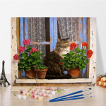 Kunst DIY Maalimine numbrite j&auml;rgi Teemantmaal &Otilde;limaal Hobid Numbrite maalimine Kodukaunistus Digitaalne &otilde;limaal 40x50cm no frame