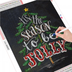 3D teemanttikandid maalid j&otilde;ulupuu mosaiik m&uuml;&uuml;k n&auml;put&ouml;&ouml; kivikivi komplekt K&auml;sit&ouml;&ouml; kodukaunistus Full Round (20X30CM)