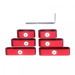 SBC 350 s&uuml;&uuml;tek&uuml;&uuml;nla traadi eraldajad jagajad kangasteljed CNC esmaklassilise kvaliteediga alumiiniumsulamist &uuml;likonnad 7 mm 8 mm punane