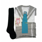 Jaapani Anime Love Live Sunshine Cosplay Kost&uuml;&uuml;m Takami Chika T&uuml;drukute Meremehe Vormid Aqours Koolivormid 2XL roheline