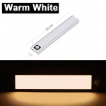 0,8 cm &otilde;huke USB LED-kapi valgusti 3 režiimiga PIR liikumisanduriga LED-valgusti h&otilde;bedane laetav alumiiniumist k&ouml;&ouml;gikapp LED &ouml;&ouml;valgusti 20cm/40cm 20CM