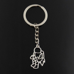 Moodne v&otilde;tmehoidja 30x18mm kosmosemees universum astronauti h&otilde;bedased ripatsid DIY meeste ehted auto v&otilde;tmehoidja s&otilde;rmuse hoidik kingituseks h&otilde;be