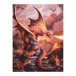 T&auml;is&uuml;mmargune/ruudukujuline 5D isetehtud teemantmaal, tuledraakon, tikandid t&auml;ispistes ristpistes komplektid kodukaunistus k&auml;sitsi valmistatud kingitus Square 50x70cm