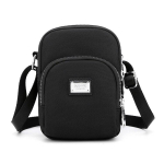 Uus v&auml;ike naiste &otilde;lakott Nailonist naistele Mobiiltelefon Crossbody kotid Lihtsad t&uuml;drukute rahakott Naiste k&auml;ekotid Vintage messenger kott must