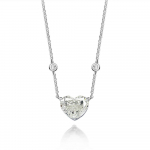 Gica Gema sinised k&otilde;rge s&uuml;sinikusisaldusega teemantkaelakeed 925 h&otilde;bedane 10*12 mm s&uuml;dameripats unikaalne disain romantilised peened ehted pulmapeo kingitused 925 Silver roheline