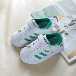 Laste valged kingad Spordijalatsid T&uuml;drukutele Shell Toe Board Kingad Beebi vabaajajalatsid 26