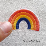 Vikerkaaretriigi plaastrid r&otilde;ivastel Kleebised P&auml;ikeselillem&auml;rgid Tikandplaastrid riietel Termoadhesiivne triip 4.5x3.2cm