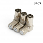 90-kraadise antenni t&auml;isnurga F emane ja teleri isane antenni isane adapter satelliit-koaksiaal&uuml;hendused