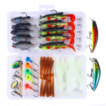 15 TK Jig Hook Silikoonist Pehme S&ouml;&ouml;da Komplekt Jig Head Plastic Hard Bait Metal Lure Kit Konksud P&uuml;&uuml;gitarvete Kast