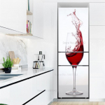 Toidu k&uuml;lmkapi kleebised Vin&uuml;&uuml;l k&uuml;lmkapi tapeet terve ukse kate K&ouml;&ouml;k Isekleepuv s&uuml;gavk&uuml;lmiku kile seinaplakat Seinamaalingud 60x150cm(1pcs)