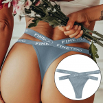 FINETOO seksikas ristrihm puuvillane G-stringiga alusp&uuml;ksid, naiste kirjarihm V&ouml;&ouml;koht bikiinid t&uuml;drukute aluspesu &otilde;&otilde;nes naistepesu L sinine