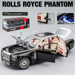 1/24 Rolls-Royce Phantom mudelauto, tsingisulamist tagasit&otilde;mmatav m&auml;nguauto, metallist survevaluga mudelauto heli ja valgusega lastele, poisile t&uuml;drukule kingitus 1:24 Phantom