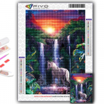 Ristpistes komplekt DIY Teemanttikand Loom Hobune Teemantmaal Kodu Deekor Full Round 20X30CM