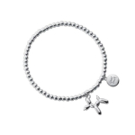 Trustdavis ehtne 925 Sterling h&otilde;be Minimalistlikud 3 mm helmed loomade &otilde;hupalli koera elastne k&auml;ev&otilde;ru naistele pulmaehted 16cm-elastic kuld