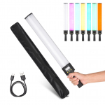 Andoer 20W v&auml;rviline k&auml;eshoitav RGB-valgustipulk professionaalne fotovalgusti 300 ere valgus must