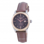 Tissot T-My Lady 18K kullast teemant-aktsentidega automaatne T930.007.46.296.00 T9300074629600 naiste k&auml;ekell pruun